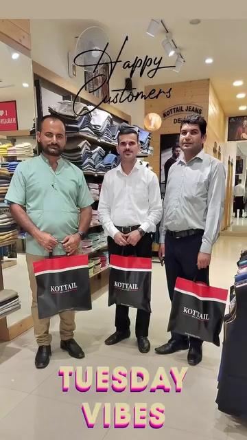 Happy Customer
Mr. RamMehar Singh & his friends. Congratulations
fashionlovers#
for your New fashion wear and being a family member of Kottail Milano Naraingarh.