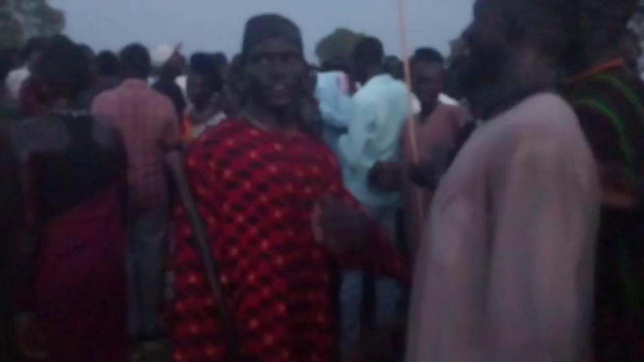 Akot Gabila aka Nhial Malou Chiek has been recovering well and he was spotted training with his fellow team mates from Angakuei, as part of his rehabilitation process today in Karaba wrestling field.