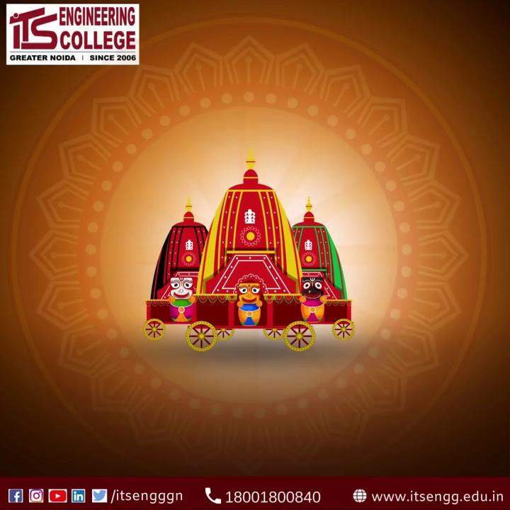 ITS Engineering College, Greater Noida, wishes everyone a joyous and blessed Lord Jagannath Rath Yatra!
