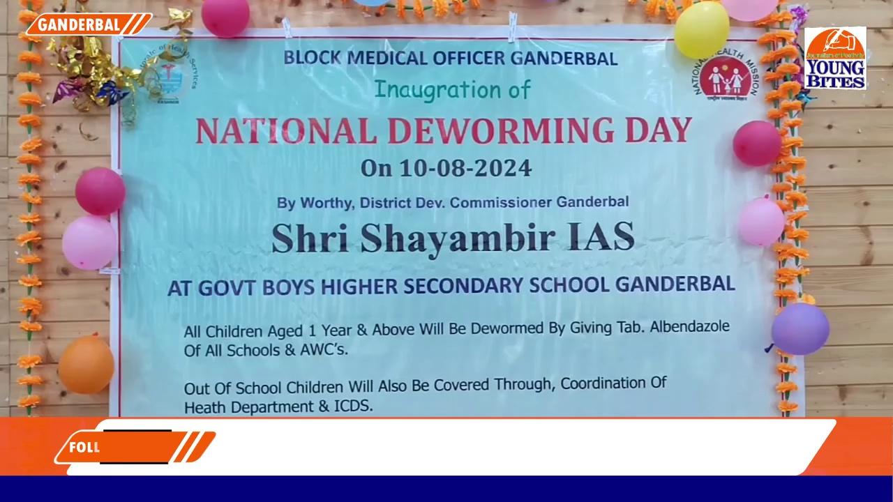 National De-worming Day observed at Ganderbal