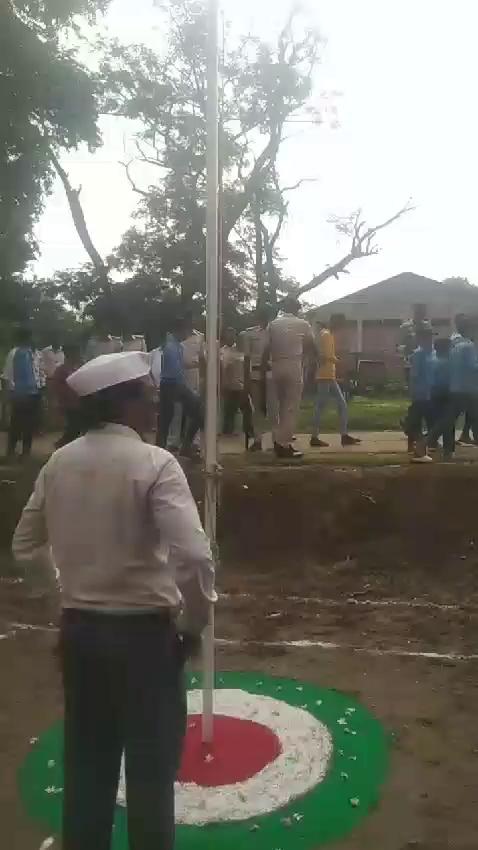 Flag hoisting vet. Hospital Sandesh Bhojpur.