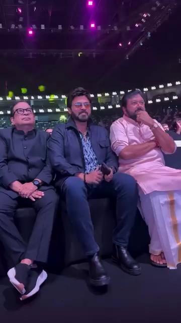 #NBK ~ VenkyMama and #Brahmanandam garu at #IIFA Awards, Dubai