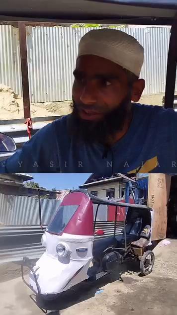 Imtiyaz Ahmed from Handwara Mawer creates rickshaw from trash ,spare parts of old bike and scooter
Copyright protected