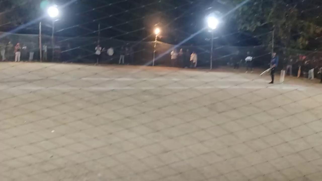 Night cricket match itarsi...