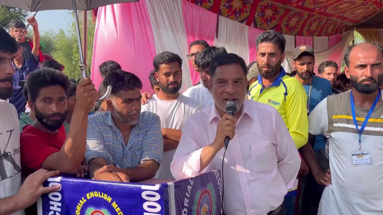 DDC Chairman Budgam, Nazir Ahmad Khan, addressed the final ceremony of the Sukhnag Premier League at Sail Beerwah, where he reiterated his commitment to developing sports infrastructure in the Beerwah assembly constituency.