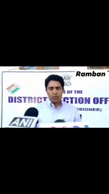 Press conference About counting tomorrow "Chaudhary Bashir Ul Haq Deputy Commissioner Ramban