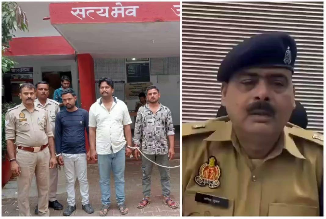 यूपी के ललितपुर में एक युवक की कार चुराने वाले तीन बदमाश चढ़े ललितपुर पुलिस के हत्थे... बदमाशों के नाम
विशाल राजपूत निवासी ग्राम अम्बाबाय झाँसी
मंगल राजपूत निवासी ग्राम कैलगुवां ललितपुर
संतोष कुशवाहा निवासी चौबयाना मोहल्ला ललितपुर