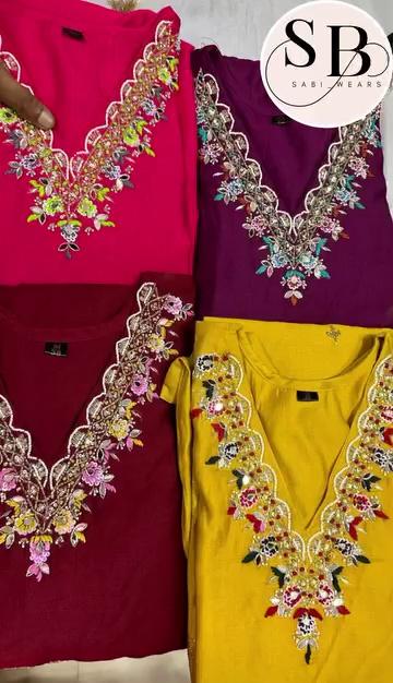 New arrives
kurtha with banarashi duppata . V- neck hand work premium qualitu kurtha in 4 diffrent colors #dmtoorder
oninstagram