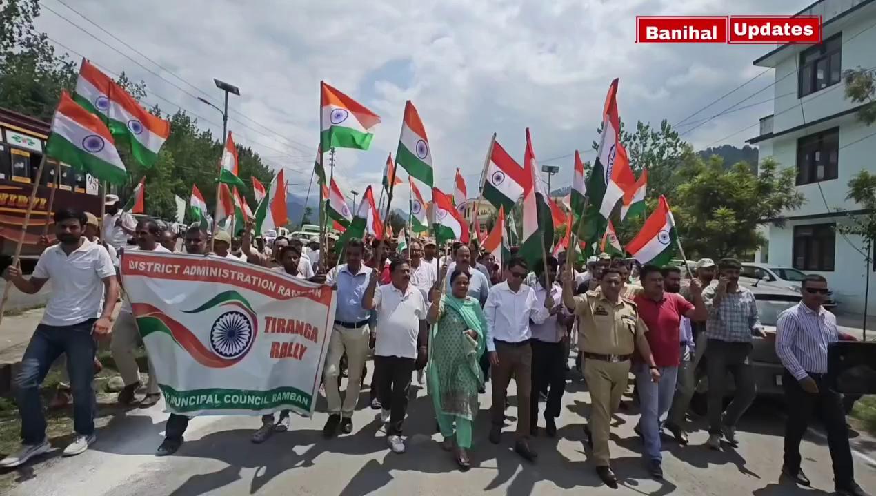 Ramban Admin intensifies Tiranga Yatra across the district