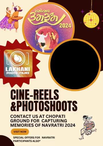 "
Celebrate the vibrant spirit of Navratri 2024 with stunning photoshoots and cinematic reels!
Capture every joyful moment, the twirl of ghagras, and the energy of garba at RoomZoom Navratri Porbandar, brought to you by Lakhani Photo Art. Let's preserve these cherished memories for a lifetime.