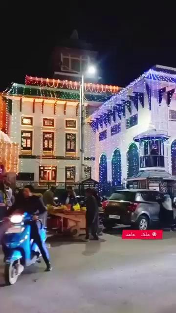 Shrine of Hazirat Sheikh Syed Abdul Qadir Jilani (R.A.), located in Khanyar, Srinagar, decked up in preparation for the upcoming Annual Urs Mubarak 2024