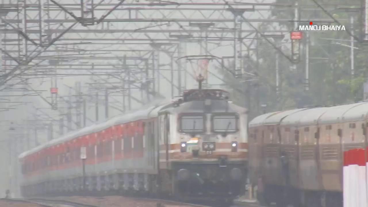 12204 Saharsa Garibrath Express In New Lhb Coaches First Lhb Run END OF GARIBRATH EXPRESS