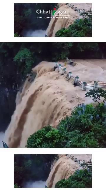 Dive into the monsoon magic at Tiger Point Waterfall in Mainpat! Watch as the cascading waters roar with the power of the season, creating a breathtaking spectacle of nature’s beauty.