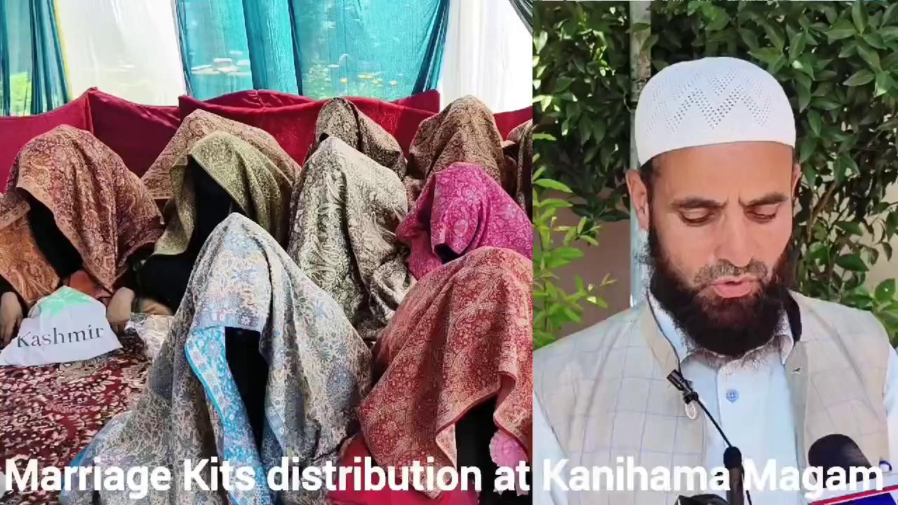 Marriage Kits distributed among 25 Orphan and poor girls by Noor-ul-Ain Trust at Kanihama Magam Budgam