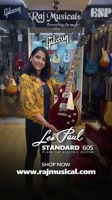 Presenting Gibson Les Paul Standard ‘60s Plain Top Electric Guitar
Shop on: www.rajmusical.com, Contact us 9540999000
Visit our showroom 2188/6 West Patel Nagar, New Delhi 110008