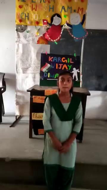 On #Kargil Vijay Diwas, to give honour to our Kargil Heroes Vivekanand Sevashram Middle School, Tundi organised a special session to make children aware of the bravery, courage and sacrifice of our armed forces who fought valiantly in extremely harsh condition to defend our motherland.
