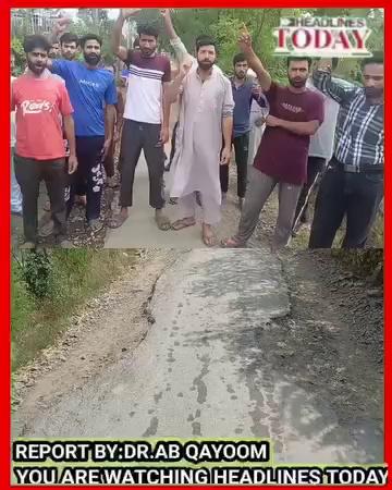 #hightlightseveryone #watch Residents of Ward No. 1 of Langate town gathered in Kumar Mohalla Batpora to peacefully protest against the R&B Division Langate. They expressed their frustration over the 15-year delay in the road macadamization from the Police Post langate to Kumar Mohalla Batpora. The residents emphasized the urgent need for the authorities to address this long-pending issue.