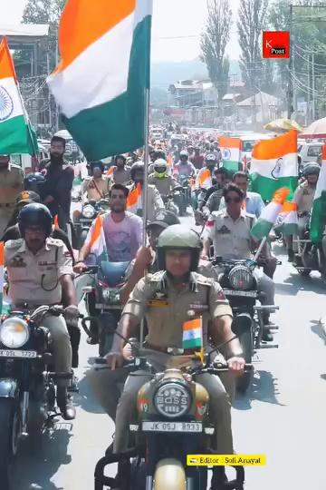 Baramulla Police organized Bike Tiranga rally in Town
SSP Amod Nagpure-IPS Leads the rally from DPL To Old-Town Baramulla