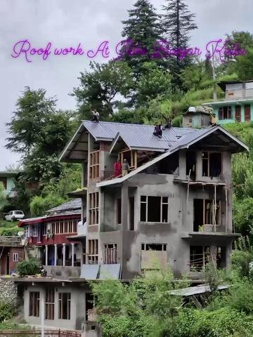 Hotel Roof Work at Jibhi Banjar Kullu Himachal Pradesh