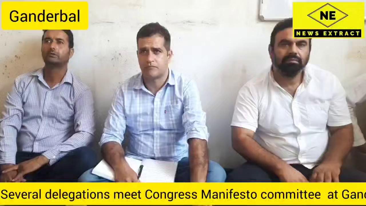 Several delegations meet Congress Manifesto committee at Ganderbal