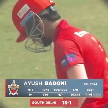 T20 में 300 सौ रन पार
Ayush badoni 55boll / 165 run