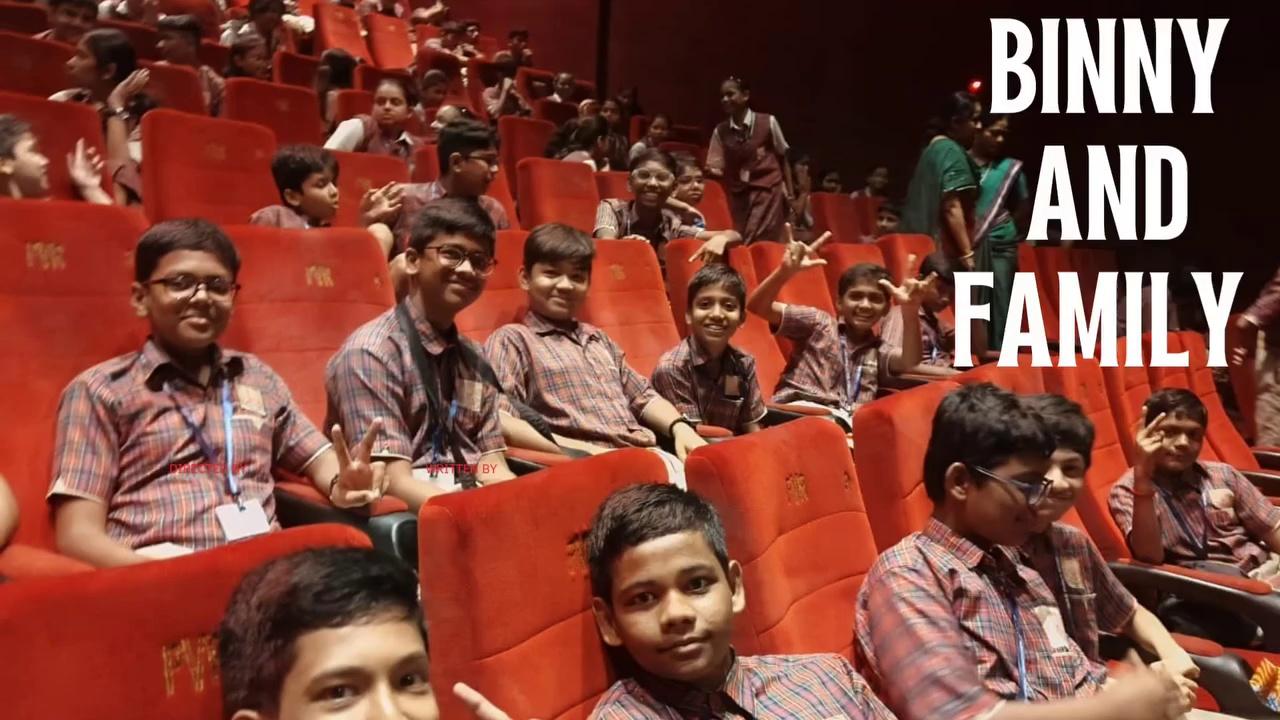 Students from classes VI to X at DAV Public School, New Panvel, had an exciting day at PVR Orion Mall, Panvel, where around 1500 students enjoyed a special screening of the movie Binny and Family. It was a fun-filled experience that brought smiles and joy to all!