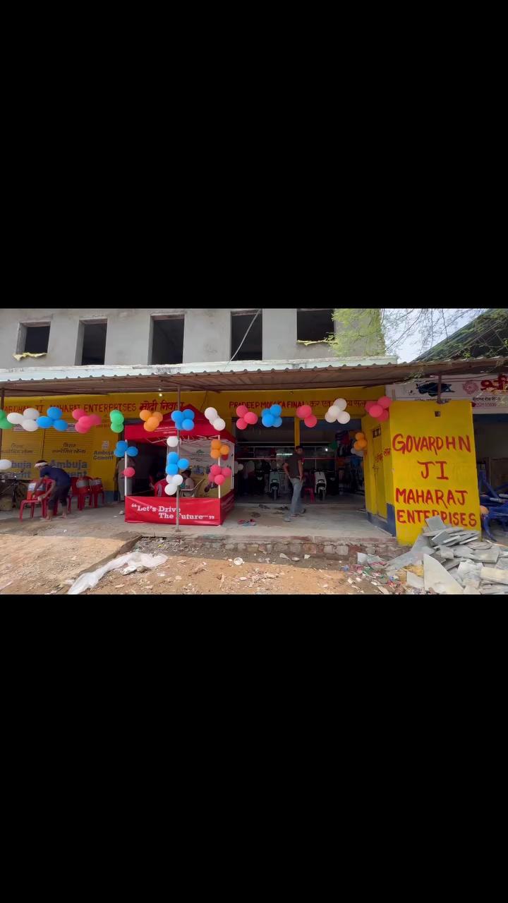 Grand opening of GOVARDHAN JI MAHARAJ ELECTRIC BIKE you must to visit the store at Kheragarh Road Saipau to explore your Riding Experience ………..