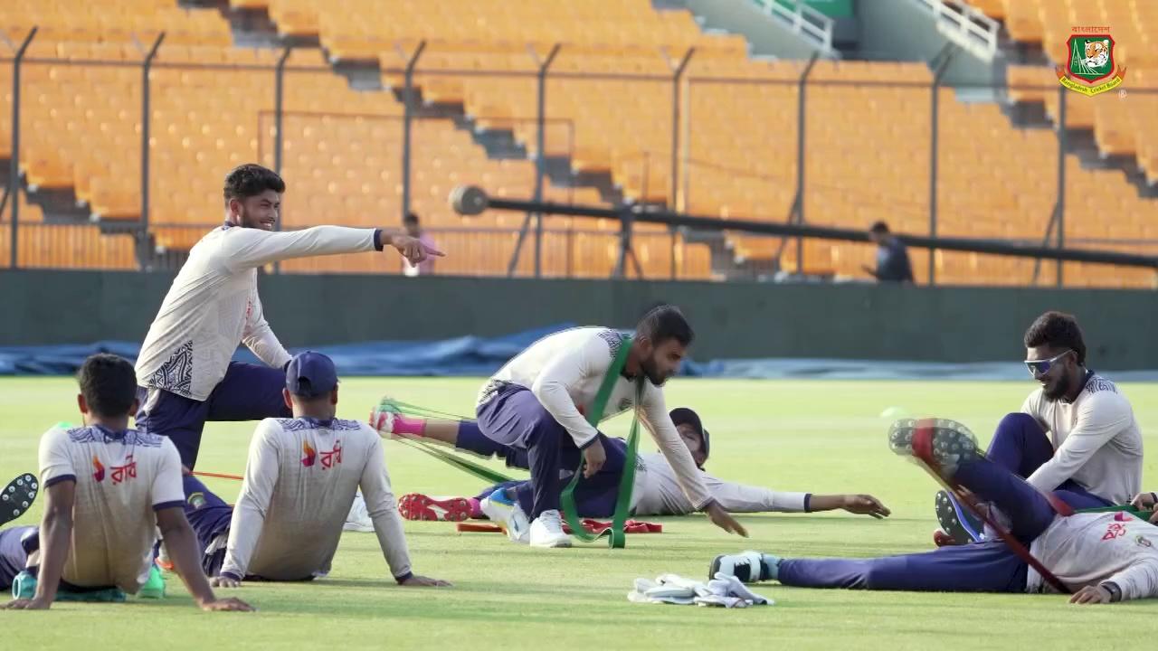 Moments from the Bangladesh team's training session in Gwalior as they gear up for the 3-match T20i series against India.