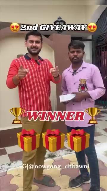 2nd Giveaway Winner rohit__kashap_00
Gift distributed