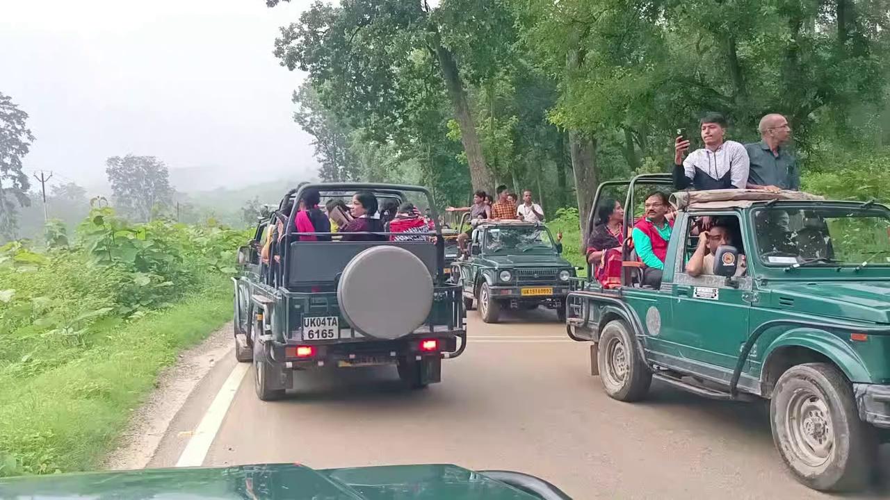 Jim Corbett National Park Jungle Safari #corbettnationalpark #facbookviral #Sunderkhal #wildanimals #dhelazone #Ramnagar #wildlifephotography #safari #ranikhetroad #india Saket Ahuja Rozi Ji