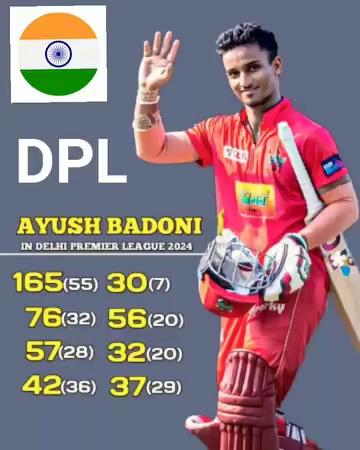 Ayush badoni ka dpl career