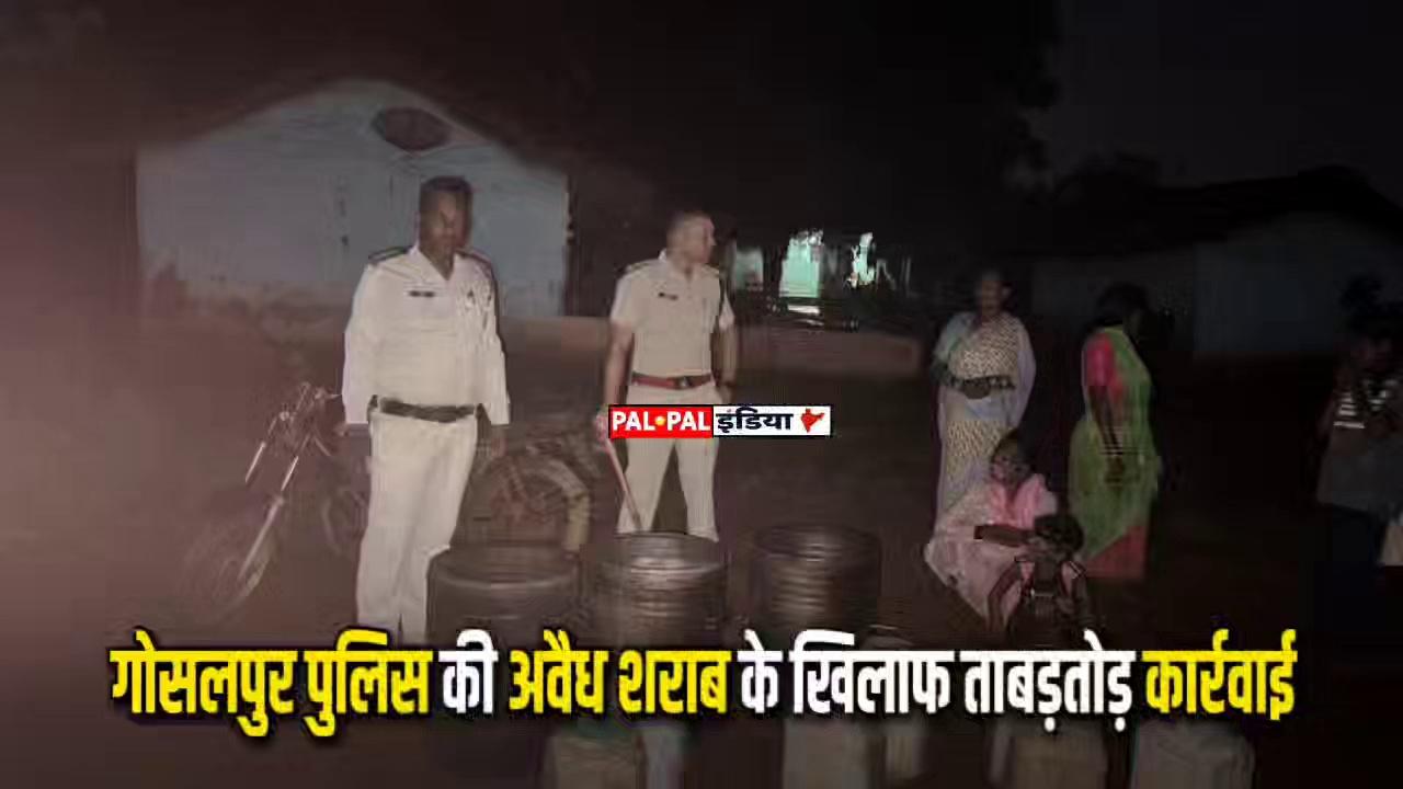 जबलपुर - गोसालपुर पुलिस की अवैध शराब के खिलाफ ताबड़तोड़ कार्यवाही।