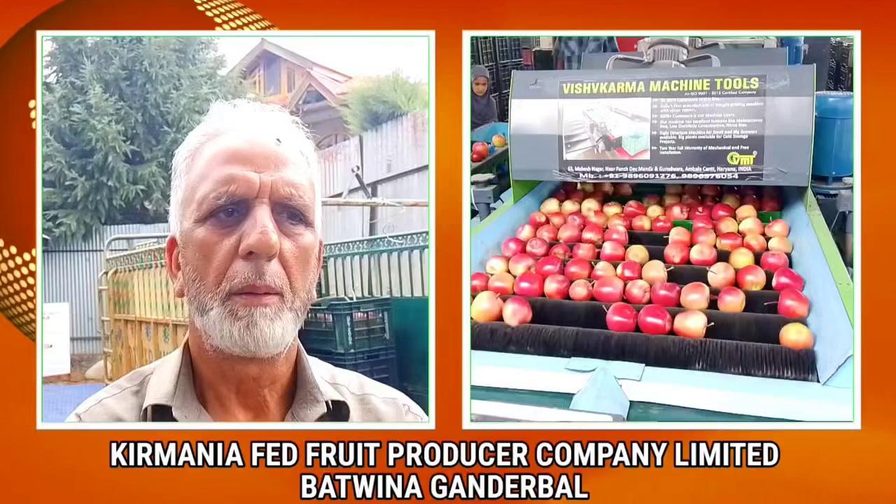 #Kirmania FPO Batwina Ganderbal has started the #Apple grading line for the upliftment of Ganderbal #farmers.
The locals can now have better price of their produce and best marketing channels provided by the FPO.
The grading is open to every farmer and it is a matter of pride for the people of Batwina and its adjoining areas that it is only grading line in District Ganderbal with a capacity of 10 mt per day.