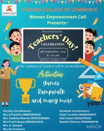 Teachers' Day celebration by ADC Himayatnagar, organized by the Women Empowerment Cell, paid tribute to the educators who inspire and shape the future.