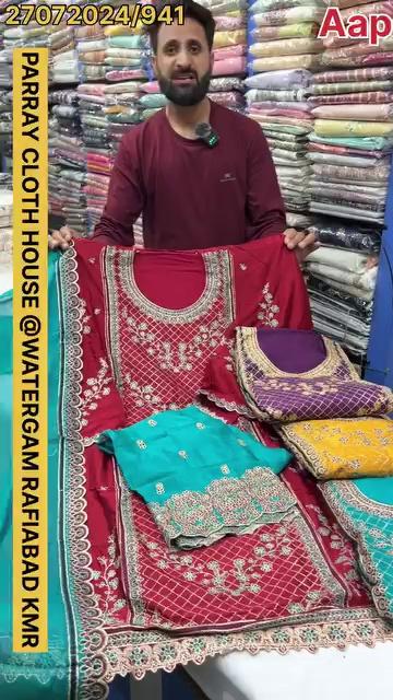 #Big_Wardan_Sale #Winners_Announcement
Party wear suits St 700 only #Parray_Cloth House
Address Watergam Rafiabad kmr
70064 59961 // 95963 63395 Advt