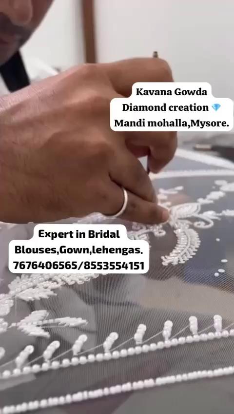 Kavana Gowda.
diamond creation.
we are expert in bridal Lehenga’s,bridal blouse, Akhila Ne and bridal gowns
next to Seema Palace near dry fruits juice Centre Meena Bazar Mandi Police Station Road. Contact number 8553554151, 7676406565 .