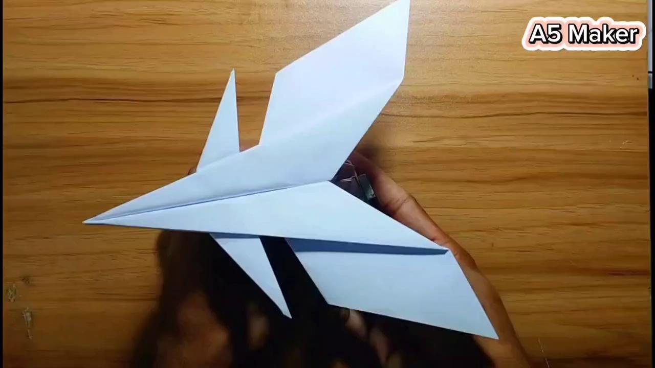 How to make a beautiful paper airplane | Best paper airplane make | Paper plane | A5 maker