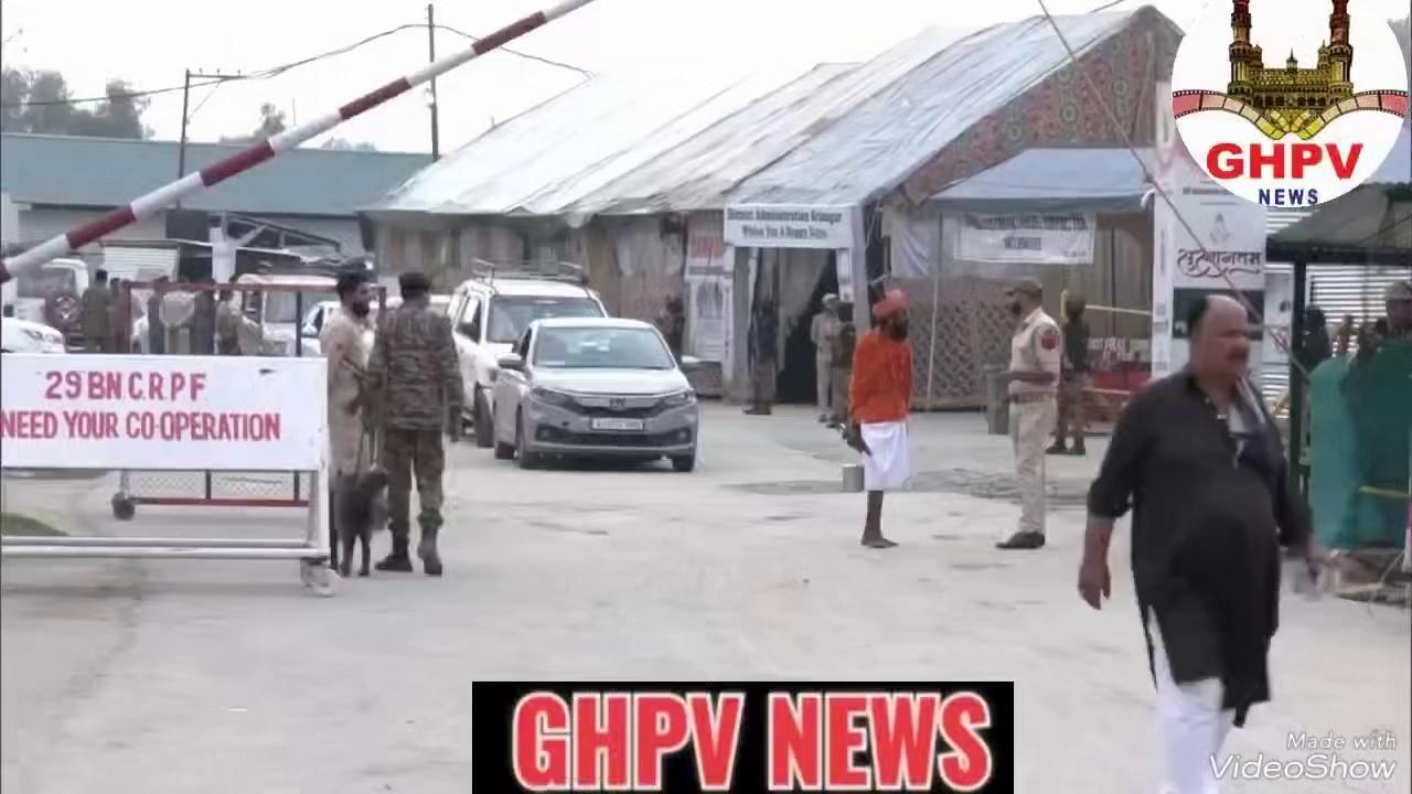 J&K: Amid heightened security, another batch of pilgrims to leave for Baltal & Pahalgam for Amarnath Yatra from Pantha Chowk base camp in Srinagar.