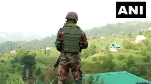 Udhampur, J&K: After the exchange of fire with terrorists yesterday evening, a search operation was launched by Security forces in the Khaneed Area of Basantgarh.