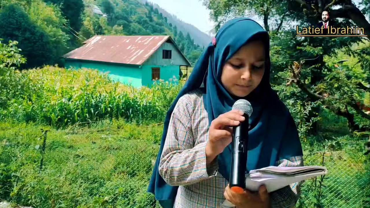 Zameen o Asmanoo Mai khuda ka noor hai galib beutiful naat by Nadia Mushtaq student Govt MS Surranga District Ramban Jk India