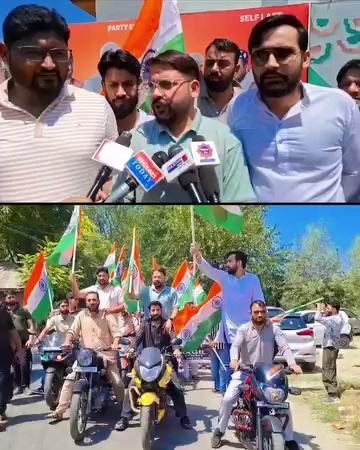 BJP Kupwara Held Bike Rally To Commemorate The Victory of Kargil and Sacrifice of Jawans For the Country.