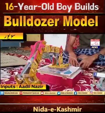 A 16-year-old boy from Takiyaa Wagoora area of North Kashmir's Baramulla district has astounded his community by creating a remarkable model of a JCB bulldozer using discarded materials. Musaib Abdullah, a Class 10 student, has transformed his small room into a vibrant laboratory where he gives life to his imaginative creations.