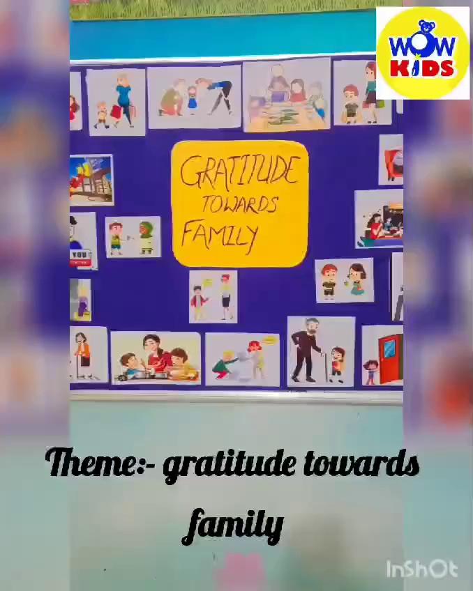 Learning value of Gratitude towards Family Wowkids Ryan Preschool, Sawantwadi