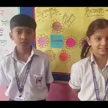 A Glimpse of Activity: Synonyms and Antonyms (Grade- 3) at Cambridge International School,Shahpur Kandi,Pathankot