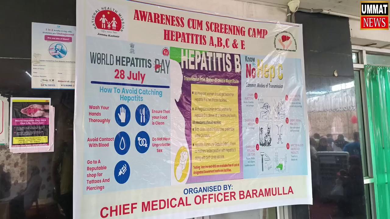 World Hepatitis Day organized by Cheif medical officer Baramulla at SDH Sopore