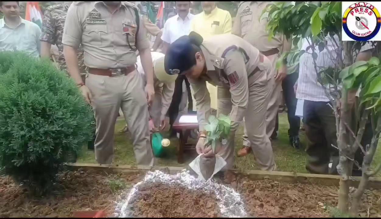 #78thIndependenceDay
##एक पेड़ शहीदों के नाम##
Plantation drive at Police Complex Katra by SSP Reasi Mohita Sharma.