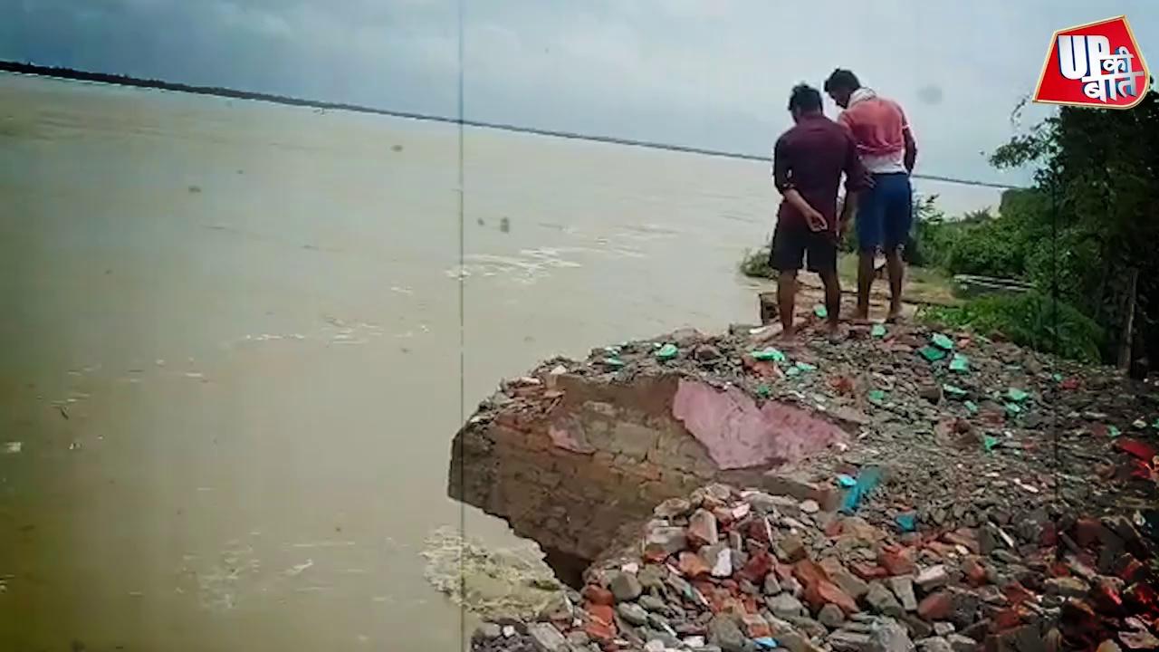 Barabanki Flood: Saryu नदी का रौद्र रुप, समा गए 55 घर | बाढ़ पाड़ितों को मरहम लगाने पहुंचे राज्य मंत्री