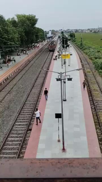 look of Madhubani railway station from railway overbridge