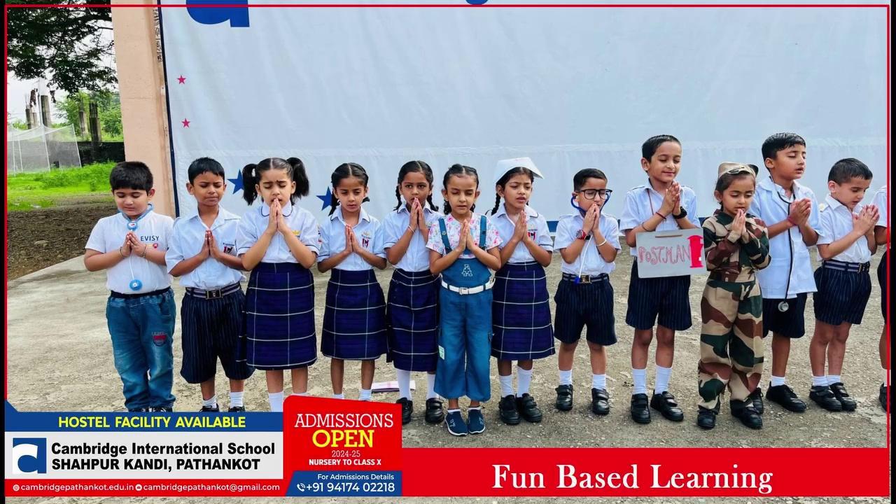 *Fun Based Learning is the Ultimate aim of us .*
A Glimpse of learning continents name in the form of Rhyme of Grade 3  Cambridge International School,Shahpur Kandi,Pathankot