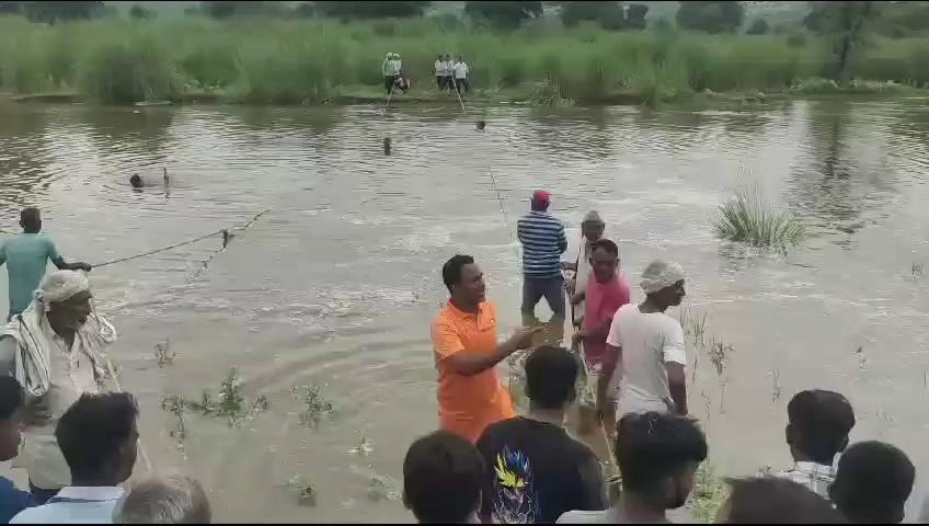 भरतपुर के श्रीनगर में बाणगंगा नदी में डूबने से सात जनों की हुई मौत